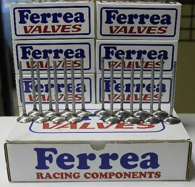 Ferrea 5000 Series FLAT +1mm Valves For Acura Honda B16A B18C1 B18C5 F5501 F5503 • $198.46