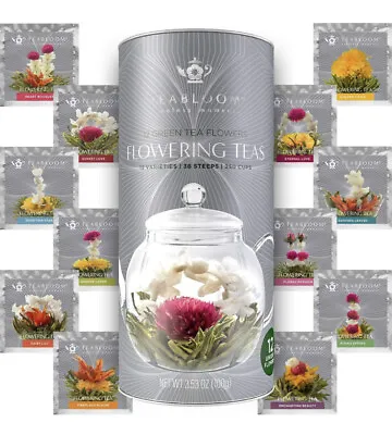 $17.95 • Buy Teabloom Flowering Tea - 12 Unique Varieties Of Fresh Blooming Tea Flowers