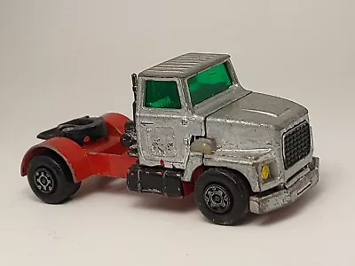 Vintage 1973 Matchbox K-18 Super Kings Ford LTS Silver Tractor Cab Kid Paint • $6.99