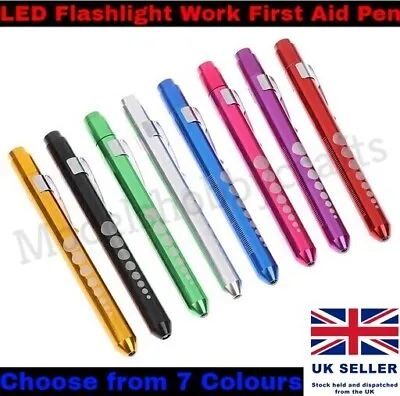 £4.75 • Buy LED Flashlight Work First Aid Pen Torch Lamp Pupil Gauge Measurement Medical
