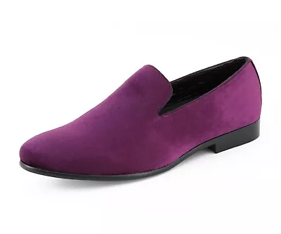 Amali Velvet Tuxedo Shoes Mens Formal Fashion Slip On Loafers • $79.99