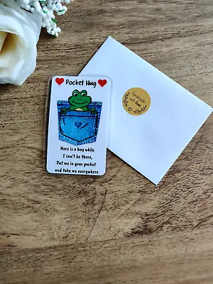 Frog Pocket Hug I Love You Birthday Hug Gift Card Love Keepsake Wallet Token • £2.99