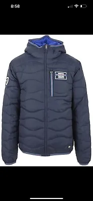 Porsche Men's Winter Reversible Quilted Jacket Martini Racing Blue • $253.50