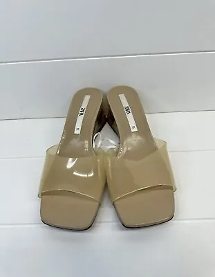 ZARA MINI VINYL WEDGE SANDALS|Size-6.5 • $18