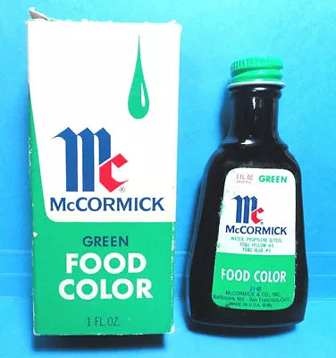 Vintage McCormick Green Food Coloring Baltimore Maryland • $15.99
