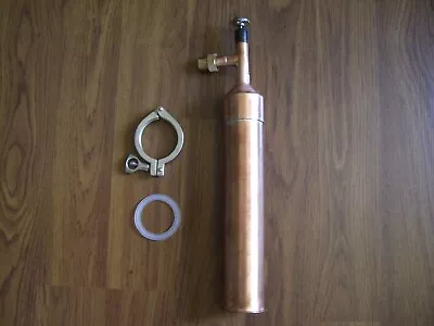 Beer Keg Kit Moonshine Still Head 1 Ft Column 2  X 1/2 Copper Tri Clamp W/union  • $84.99