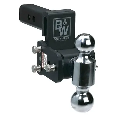 B&W Hitches TS10037B Tow And Stow Magnum Receiver Hitch Ball Mount 2  Receiver • $289