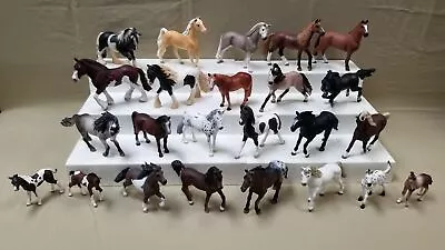 24pc Vintage & Modern Schleich Horse Figurine Lot Ponies Fillies Colts EUC • $19.99