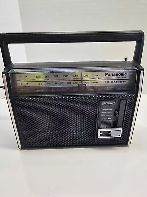 Vintage Panasonic AM-FM Radio AC-Battery 2-Band Receiver Model RF537 Works  • $17