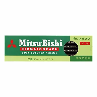 Mitsubishi Pencil Dermatograph Pencil No.7600 Black 1 Dozen Oily Made In Japan • $12.60