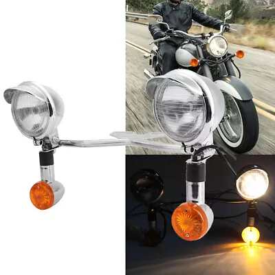 Fog Passing Turn Signal Light Bar For Yamaha V-Star Vstar 950 1100 1300 Classic • $64.99