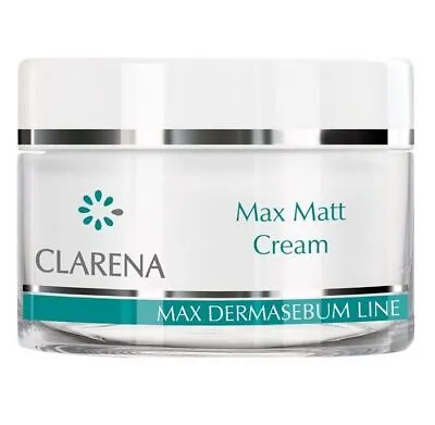 £22.37 • Buy Clarena Max Mattifying Cream OILY COMBINATION ACNE SKIN 50ml