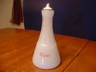 Antique White Clambroth Barber Shop Water Bottle • $48