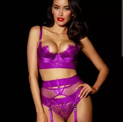 Honey Birdette Belinda Purple 3 Piece Set • $200