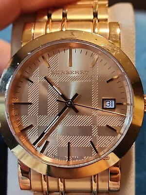 Burberry Watch Rose Gold Men Women 100% Authentic. • $245