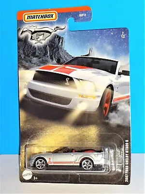 Matchbox 2020 Ford Mustang Series 7/12 2007 Ford Shelby GT500 G Silver Conv • $5