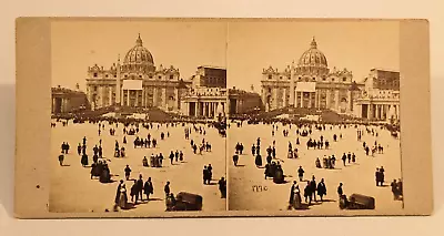 Vatican Rome Italy Stereoview Photo Benediction Pope • $20