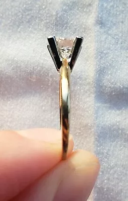 $4600 • Buy Preowned Yellow Gold Diamond Engagement Ring Set
