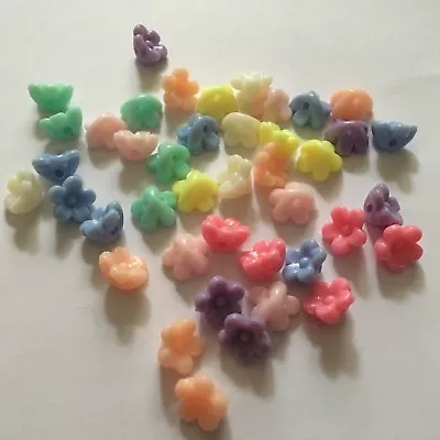 £6.73 • Buy 20 Button 10 MM Flower Hole Rear Scrapbooking Haberdashery Sewing Art Decorative