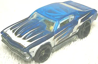 2009 Hot Wheels Track Stars '69 Chevelle Blue 1:64 Diecast 2 7/8  Car - Nice • $10.99