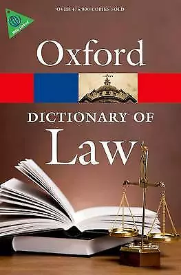 A Dictionary Of Law By Oxford Dictionary (Paperback 2013) • £2.80