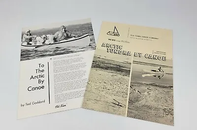 $25.97 • Buy (2) Vintage 1980s  Old Town Canoe Brochures - Canoeing The Arctic