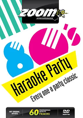 Zoom Karaoke Eighties 80's Karaoke Party DVD - 60 Tracks On 2 DVDs • £5.95