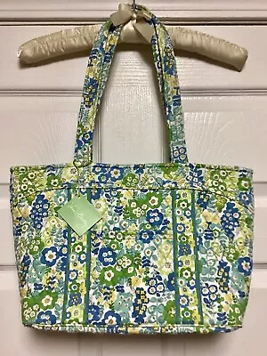 NWT Vera Bradley Mandy Zip Tote English Meadow Shoulder Bag Green Multicolor  • $30