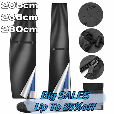 £7.05 • Buy 3M Black Garden Banana Cantilever Parasol Cover Umbrella Protector With Zip Tie