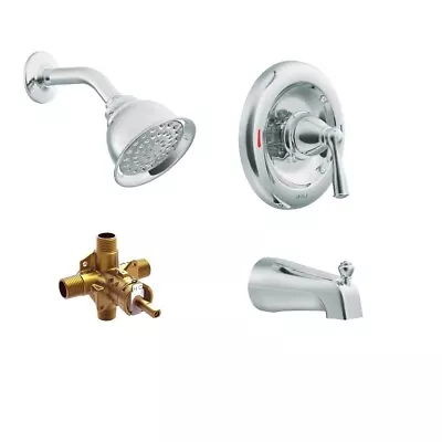 Moen 82910 Banbury Tub & Shower Faucet (Valve Included) In Chrome • $80