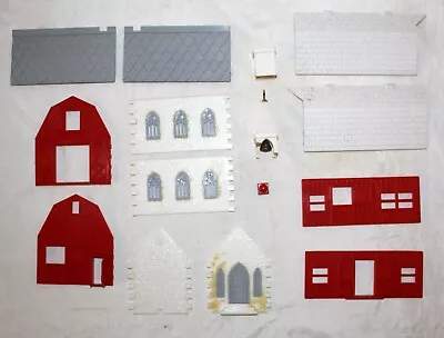 Vintage Barn Church Model Parts Plastic Collectible Nice! LOOK! • $1