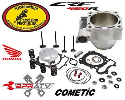 Honda CRF450R CRF 450R Kibblewhite Top End Piston Rebuild Kit Valves & Cylinder • $634.99