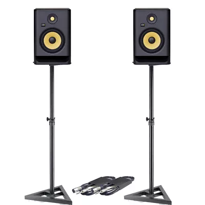 £448 • Buy KRK Rokit RP7 G4 (Pair) + Monitor Stands & Cables Bundle Deal