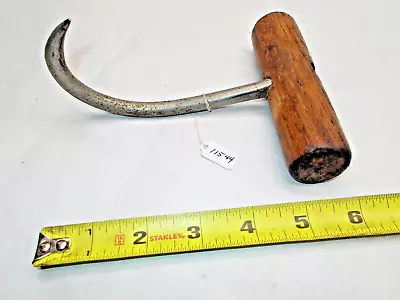 Hay Hook Vtg C. DREW & CO  Hay / Cotton Farm Or Stevedore Bale Hook 5-7/8  Long • $30.91