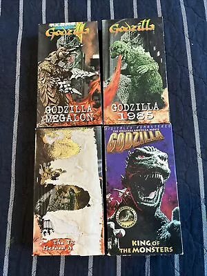 Vintage Godzilla VHS Lot Of 4. Megalon 1985 Ghidrah And King Of The Monsters. • $11.99