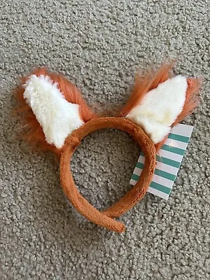 NWT Orange & White  Fox Ears Headband Halloween / Costume Accessory • $9.95