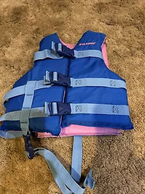 Child 30-50 LBS Stearns Life Jacket Vest Ski Kid Children Boys/Girls Blue/Pink • $16.99