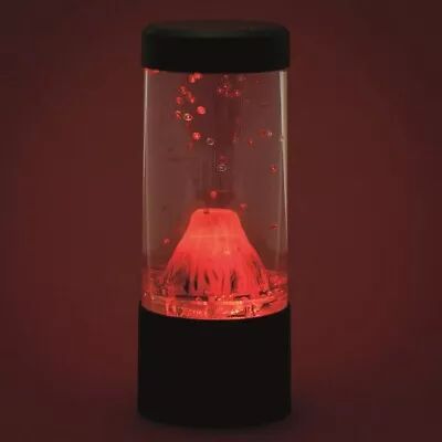 Mini Volcano Lamp - Lava Mood Light Red LED Desk Light • £19.94