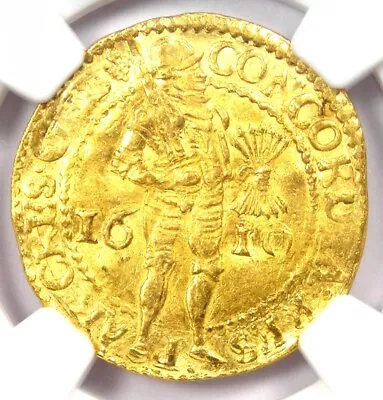 1610 Netherlands Gelderland Gold Ducat Coin 1D - NGC Uncirculated Detail UNC MS • $916.75