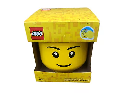 £32.99 • Buy Brand New LARGE LEGO HEAD CONTAINER Storage Box Face Yellow Black 