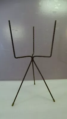 Vintage Mid-century Metal Wire Vase Plant Stand Eames Era • $15