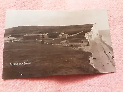 Old Postcard Of Birling Gap Eastbourne Sussex Posted 1911 AF • £1