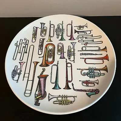 Fornasetti Milano 10.25  Plate Strumenti Musicali Piccoli # 3 Mid Century Modern • $329