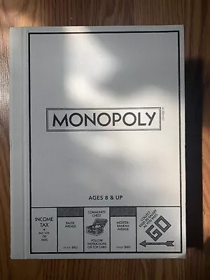 Monopoly Collector's Edition Board Game Classic Fabric Book  2013 • $22.65