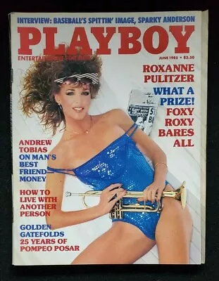 Playboy June 1985 Back Issue - Devon De Vazquez - Cover: Roxanne Pulitzer • $5