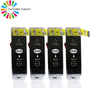£6.50 • Buy 4 Black Ink Cartridges For Canon IP3300 IP3500 IP4200 IP4300 IP4500 PGI5