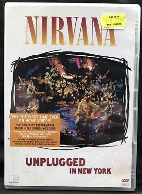 NIRVANA Unplugged In New York DVD All Region 2007 *Disc Mint* FAST FREE POST  • $14.95