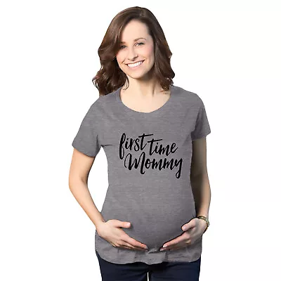 Maternity First Time Mommy Pregnancy T Shirt Cute Belly Bump Tee Mother To Be • $9.50