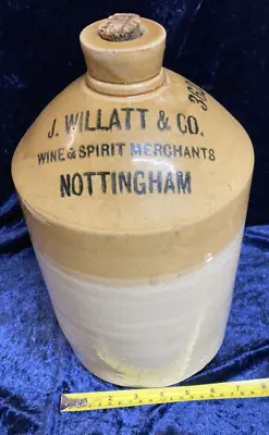 Stoneware Flagon - Nottingham 1880 • £29