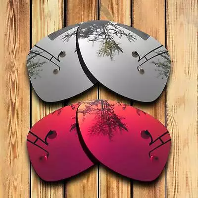 Polarized Silver Mirrored & Purple Red Replacement Lenses For-Oakley Dispatch 2 • $13.88